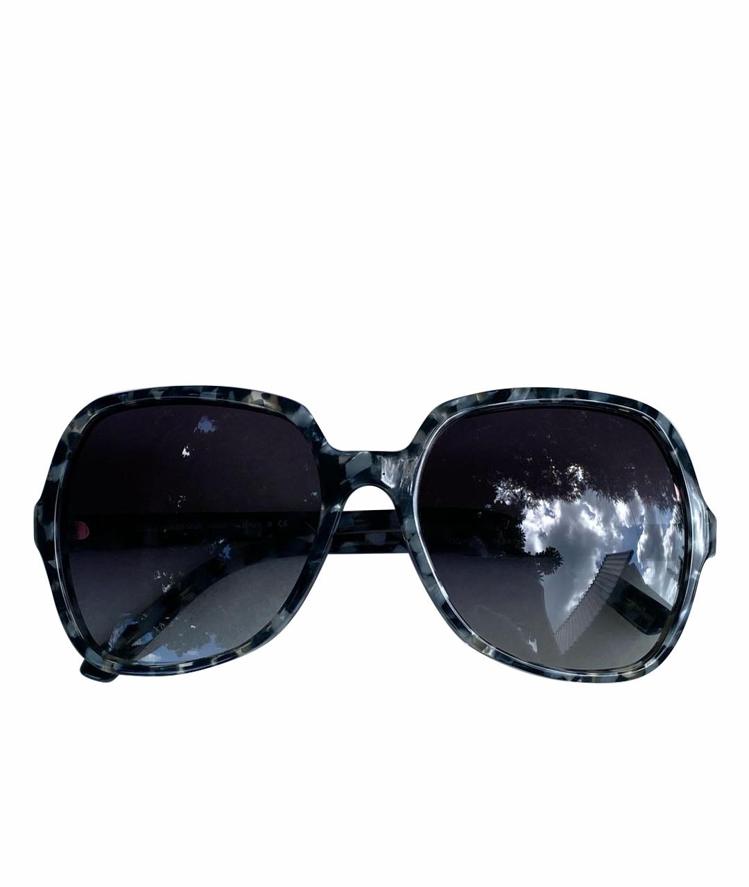 DOLCE&GABBANA Серые пластиковые солнцезащитные очки, фото 1