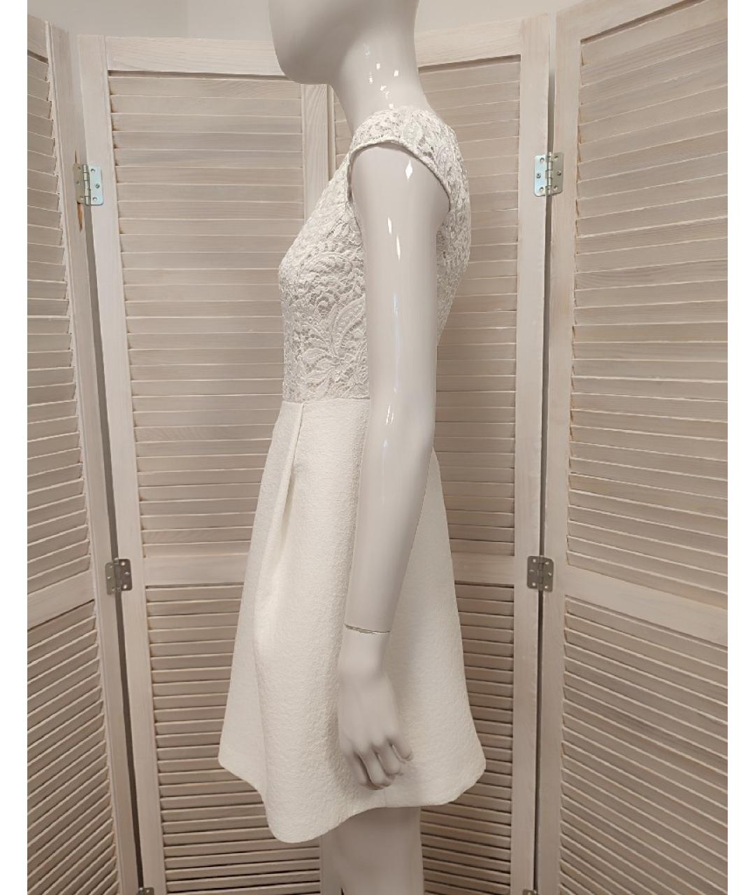 PINKO Белое полиэстеровое коктейльное платье, фото 4