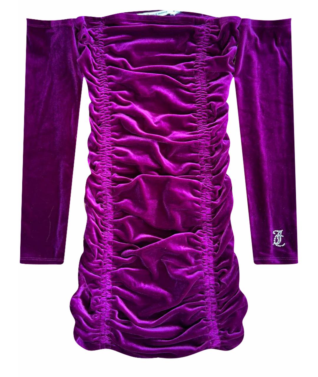 JUICY COUTURE Бордовое полиэстеровое вечернее платье, фото 1