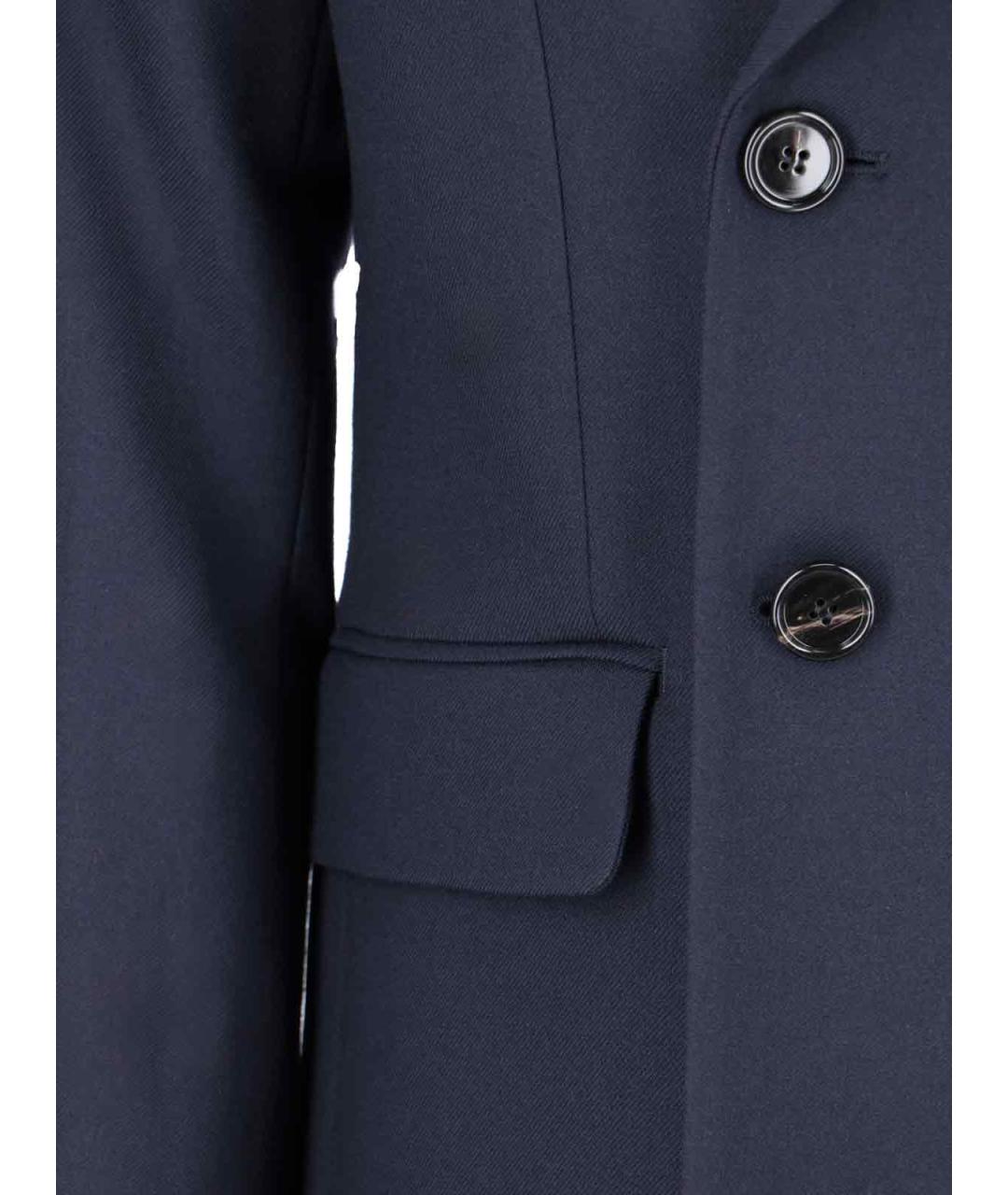 AMI Темно-синий полиэстеровый пиджак, фото 4