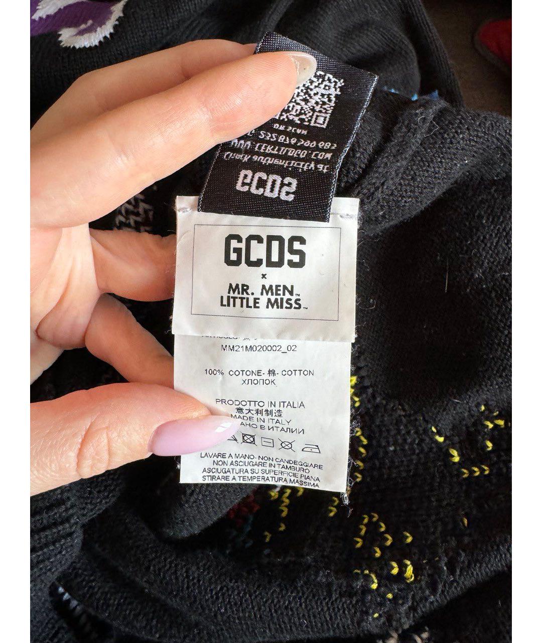 GCDS Черный хлопковый джемпер / свитер, фото 8