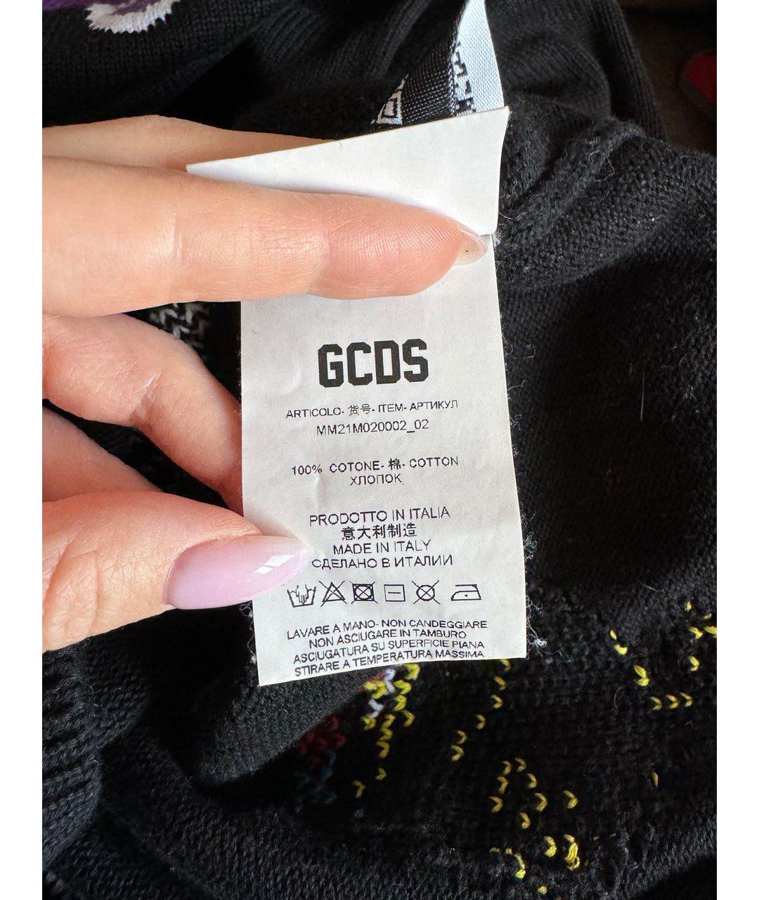 GCDS Черный хлопковый джемпер / свитер, фото 7