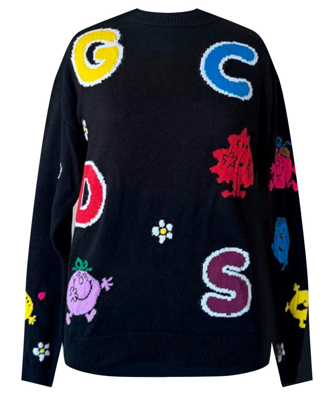 GCDS Черный хлопковый джемпер / свитер, фото 1