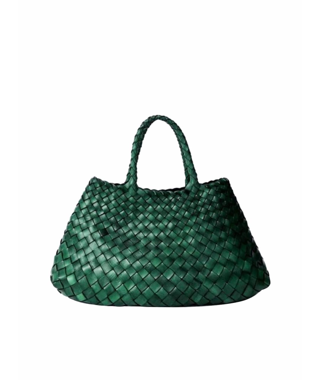Dragon Diffusion Зеленая кожаная сумка тоут, фото 1