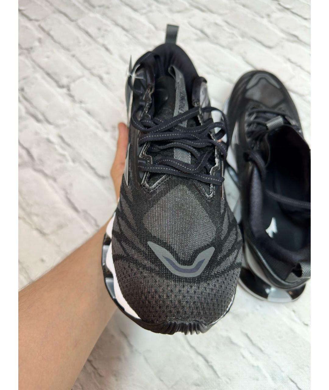 MIZUNO Черные синтетические низкие кроссовки / кеды, фото 4