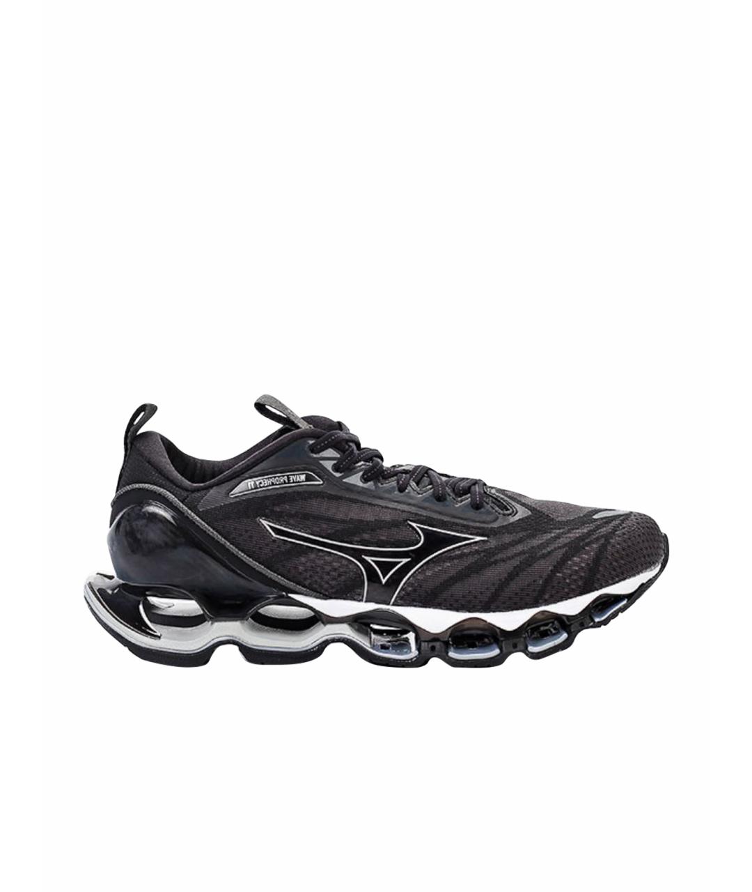MIZUNO Черные синтетические низкие кроссовки / кеды, фото 1