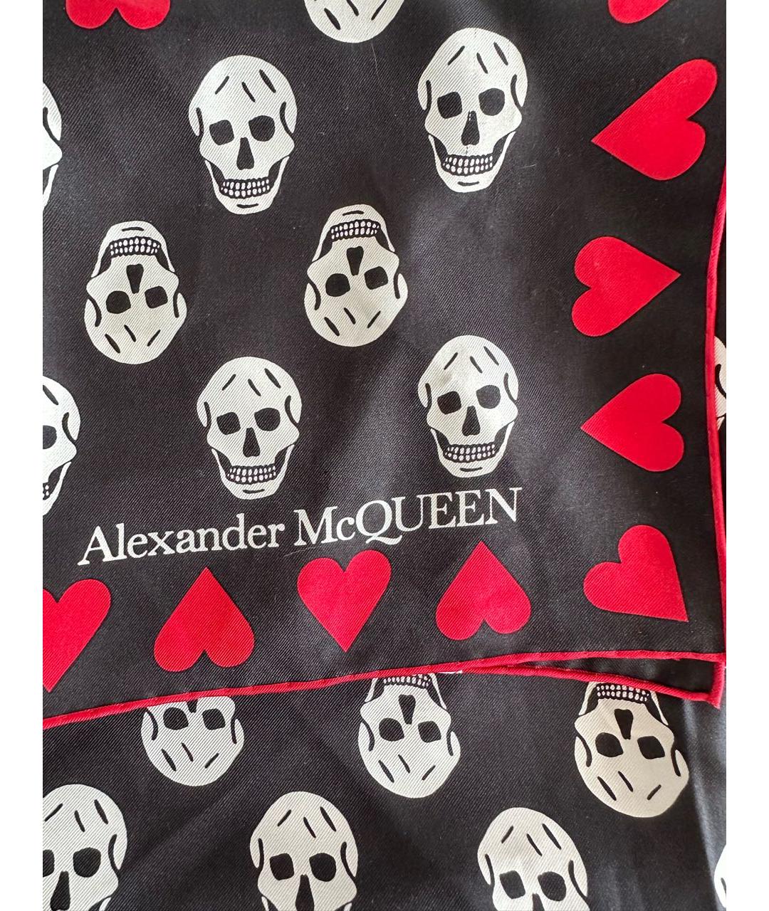 ALEXANDER MCQUEEN Мульти шелковый платок, фото 2