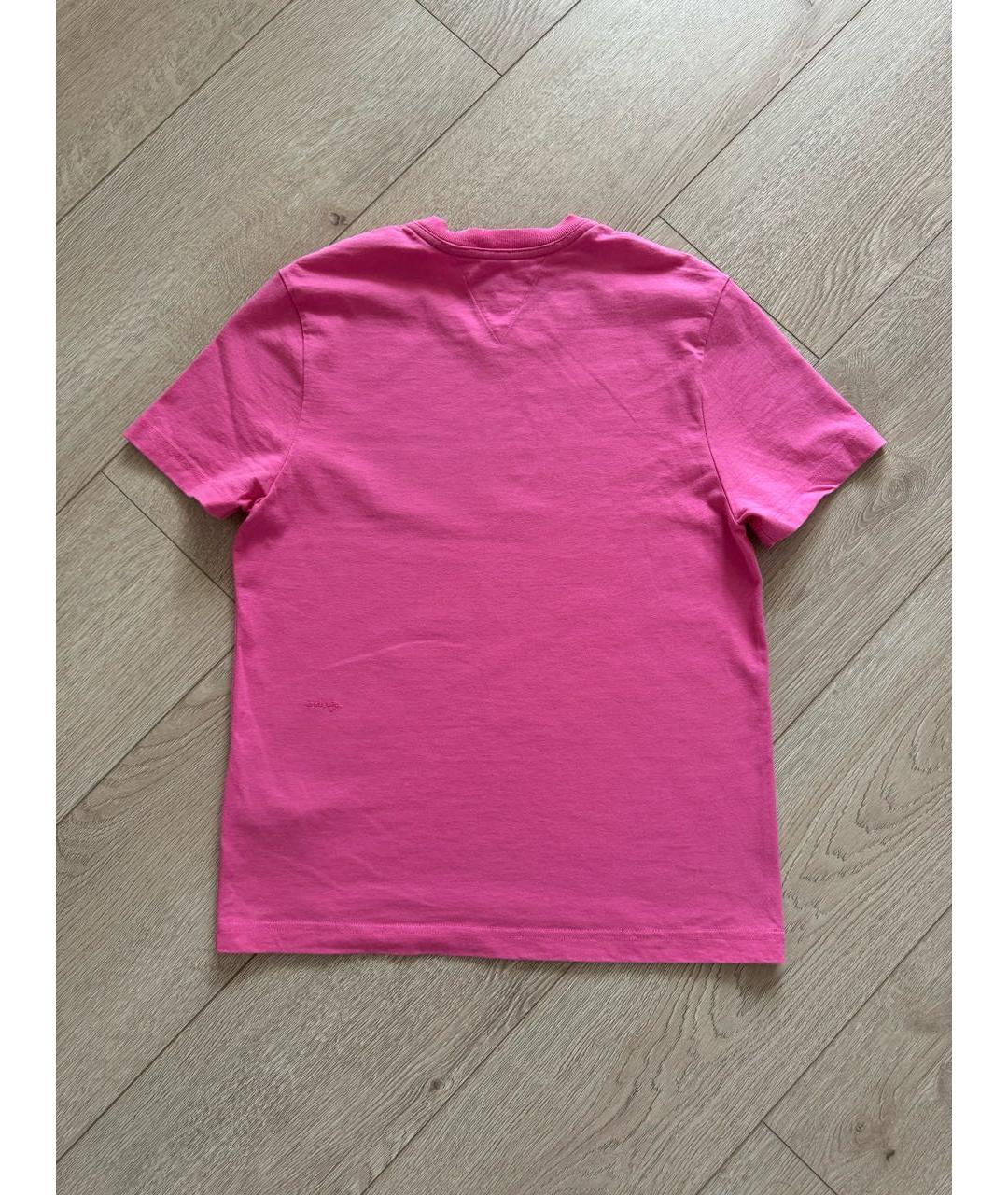 BOTTEGA VENETA Розовая хлопковая футболка, фото 2