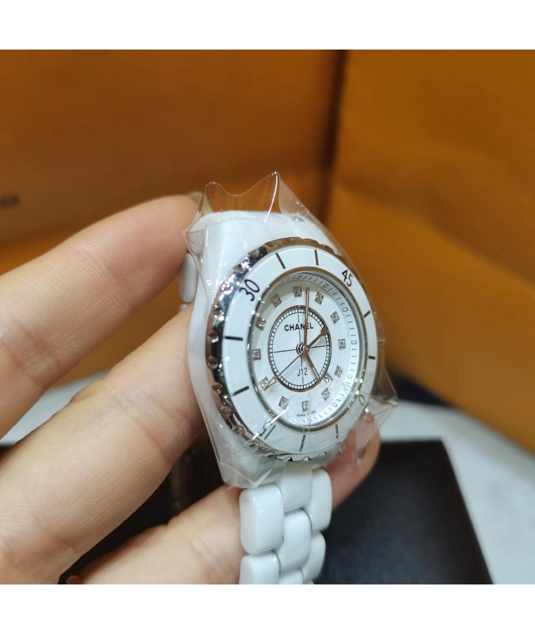 CHANEL Белые керамические часы, фото 6