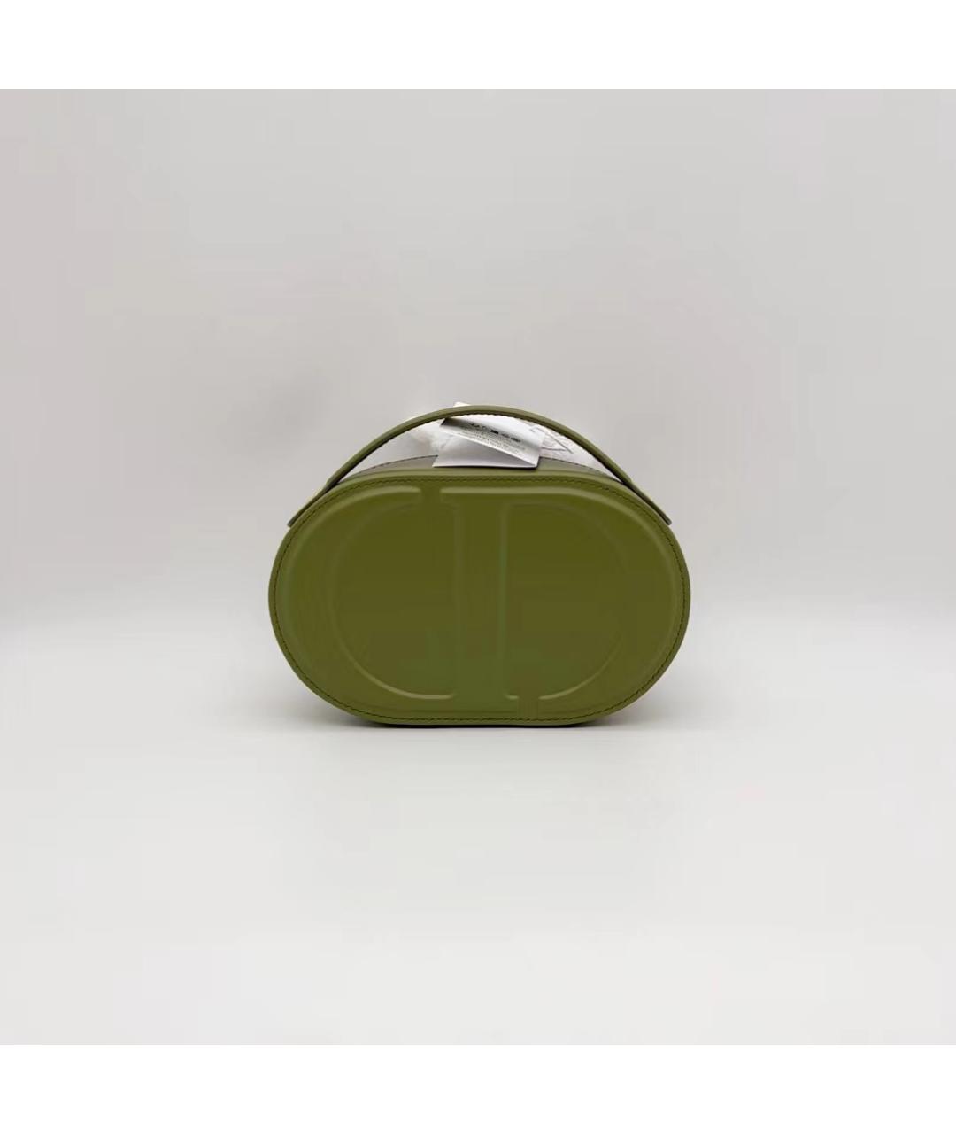 CHRISTIAN DIOR PRE-OWNED Зеленая кожаная сумка через плечо, фото 3