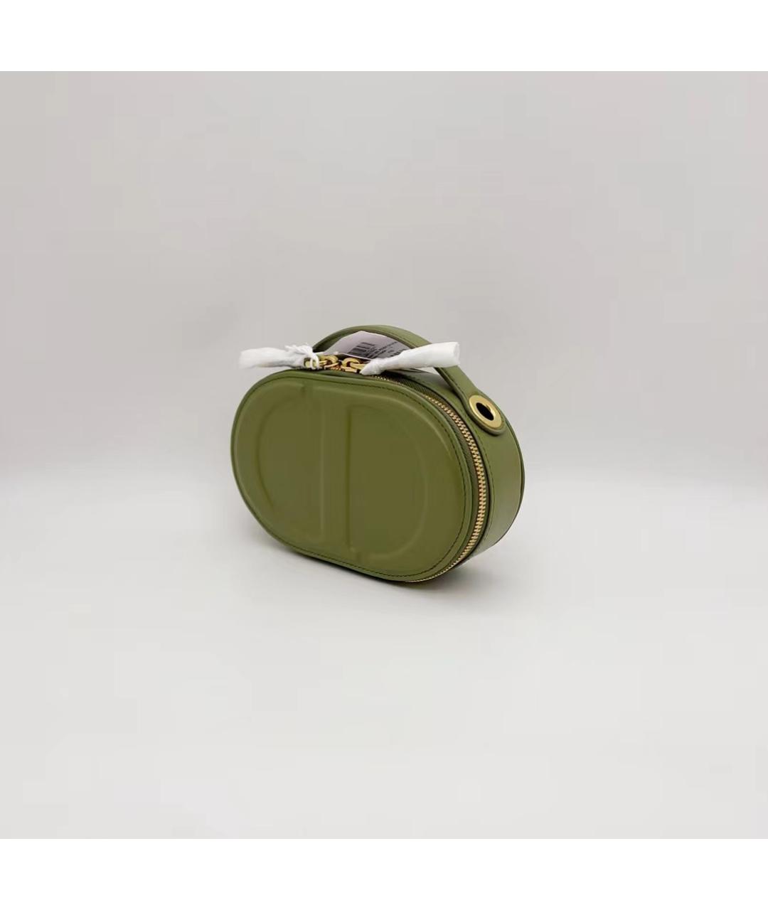 CHRISTIAN DIOR PRE-OWNED Зеленая кожаная сумка через плечо, фото 5