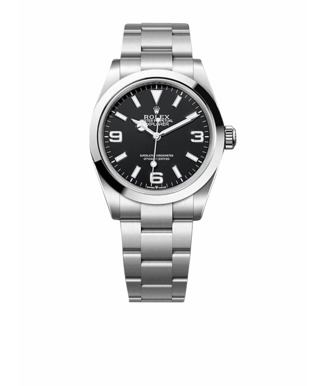 ROLEX Серебряные металлические часы, фото 1