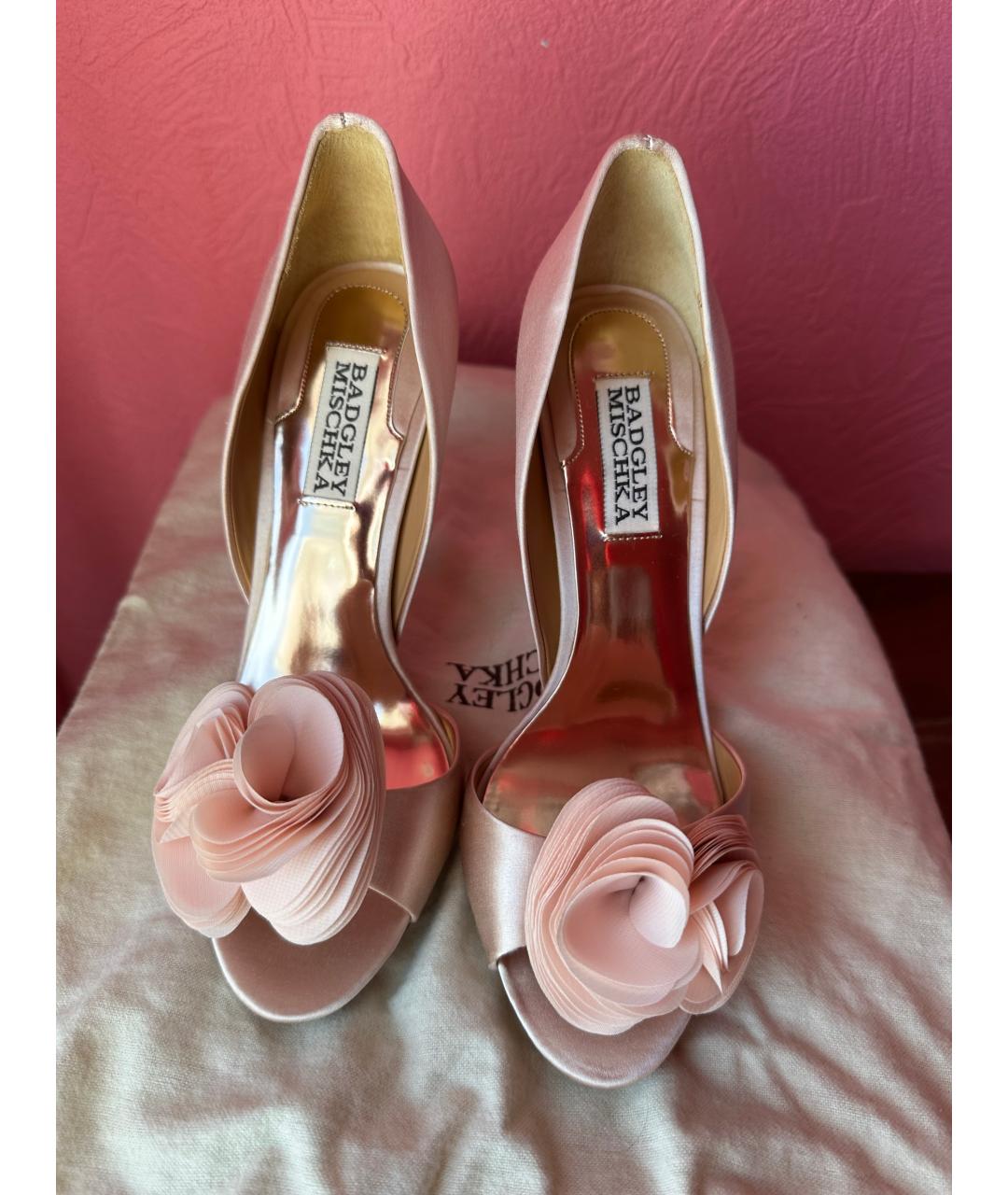 BADGLEY MISCHKA Свадебные туфли на высоком каблуке, фото 5