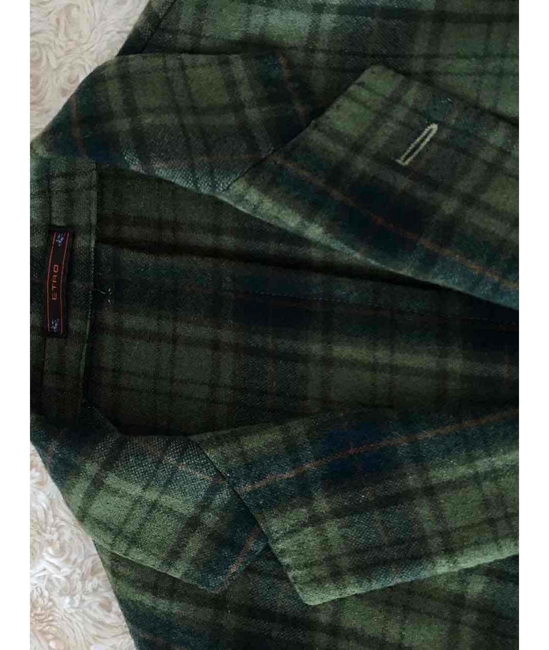 ETRO Зеленый кашемировый пиджак, фото 3