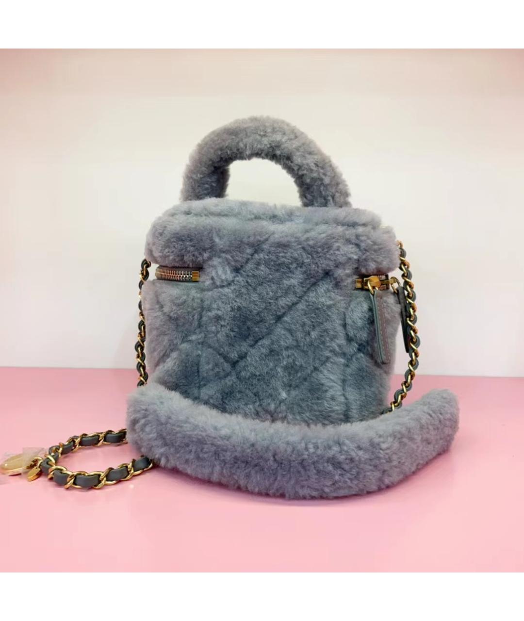 CHANEL Голубая сумка через плечо, фото 4