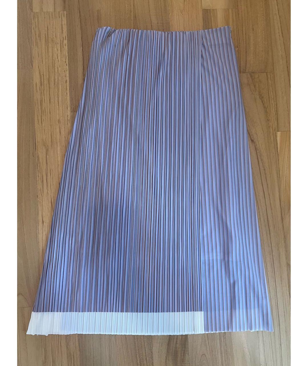 HUGO BOSS Фиолетовая полиэстеровая юбка миди, фото 7