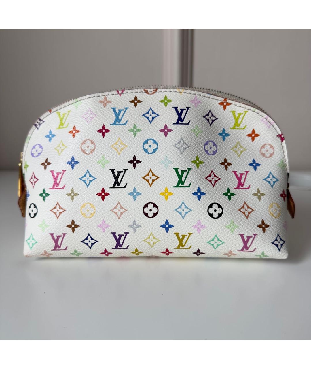 LOUIS VUITTON PRE-OWNED Белая косметичка, фото 9