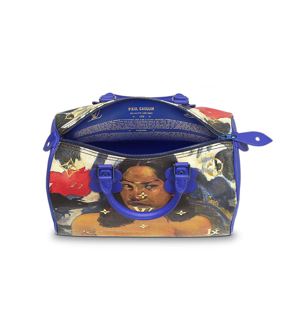 LOUIS VUITTON PRE-OWNED Синяя сумка с короткими ручками, фото 3