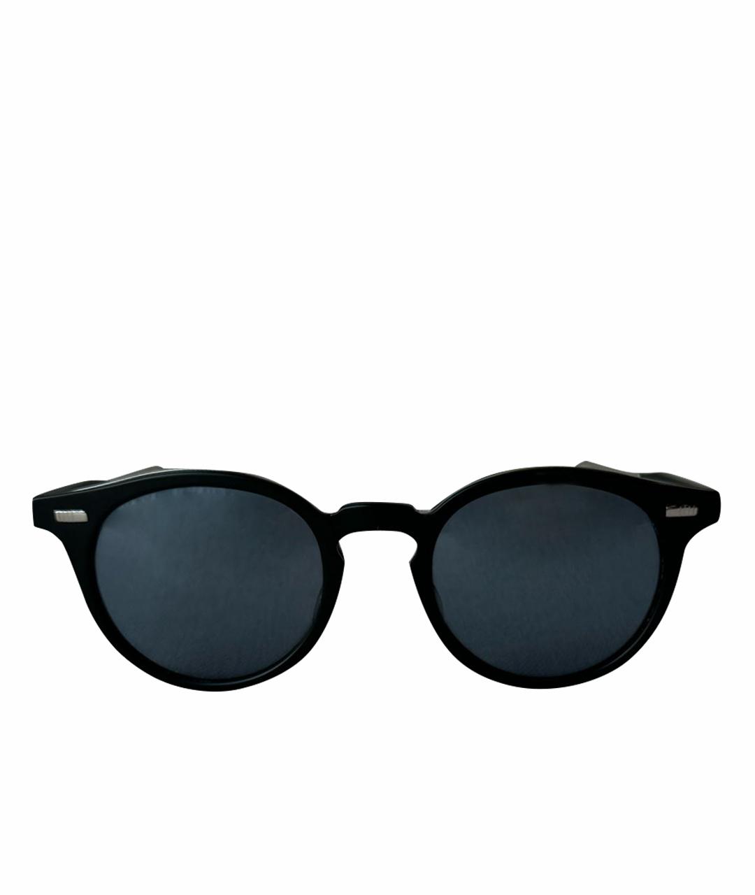 THOM BROWNE Черные пластиковые солнцезащитные очки, фото 1