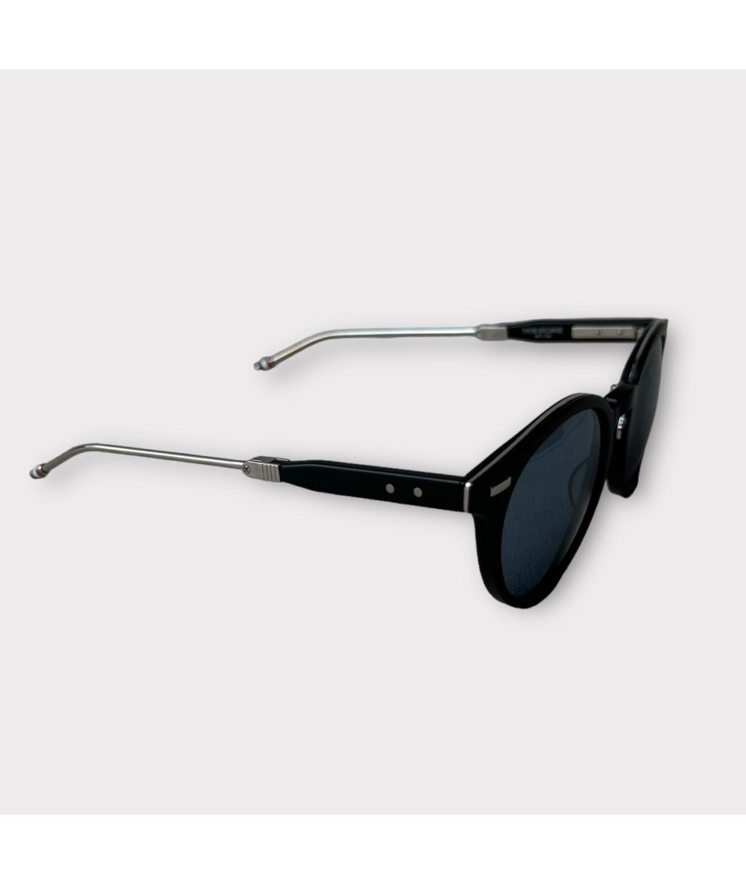 THOM BROWNE Черные пластиковые солнцезащитные очки, фото 2