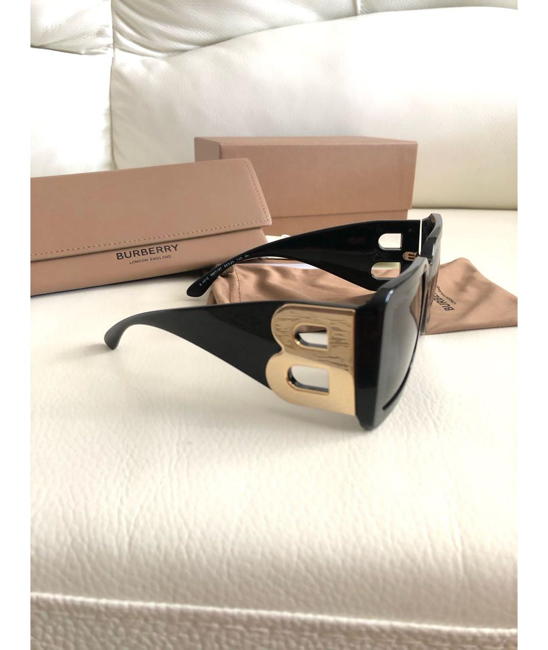 BURBERRY Черные солнцезащитные очки, фото 2