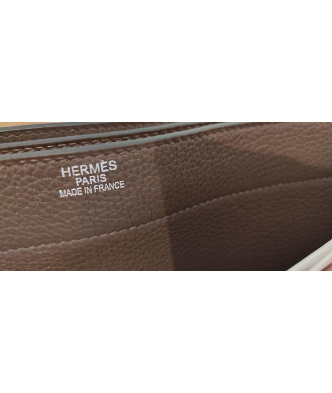 HERMES PRE-OWNED Коричневый кожаный портфель, фото 6