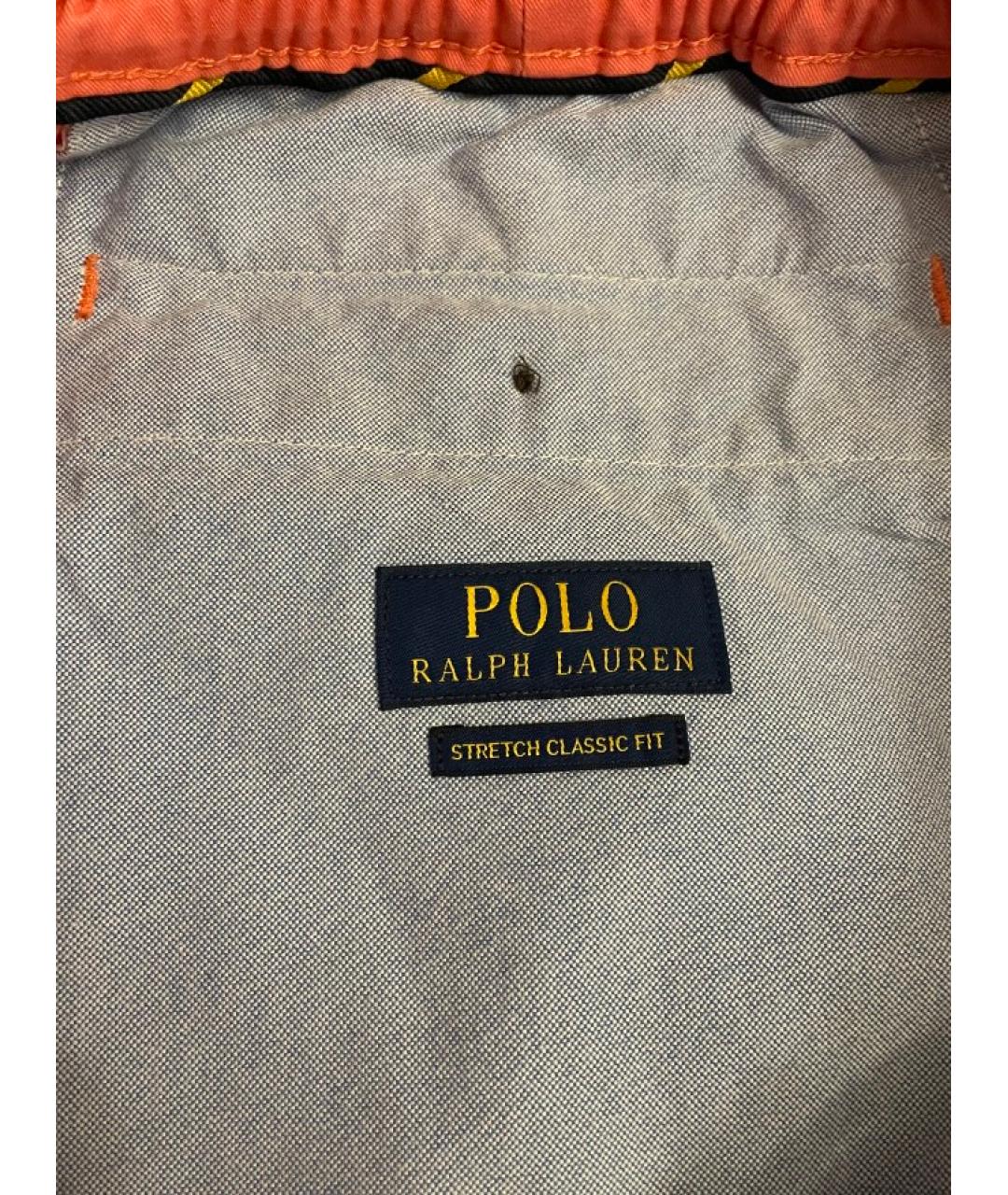 POLO RALPH LAUREN Коралловые хлопковые брюки чинос, фото 6