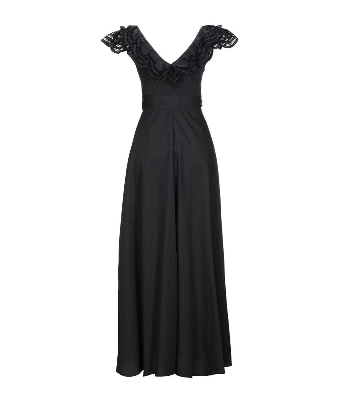 P.A.R.O.S.H. Черное хлопковое вечернее платье, фото 2