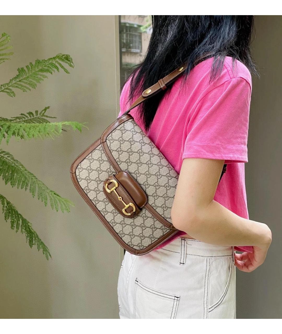 GUCCI Коричневая сумка через плечо, фото 6