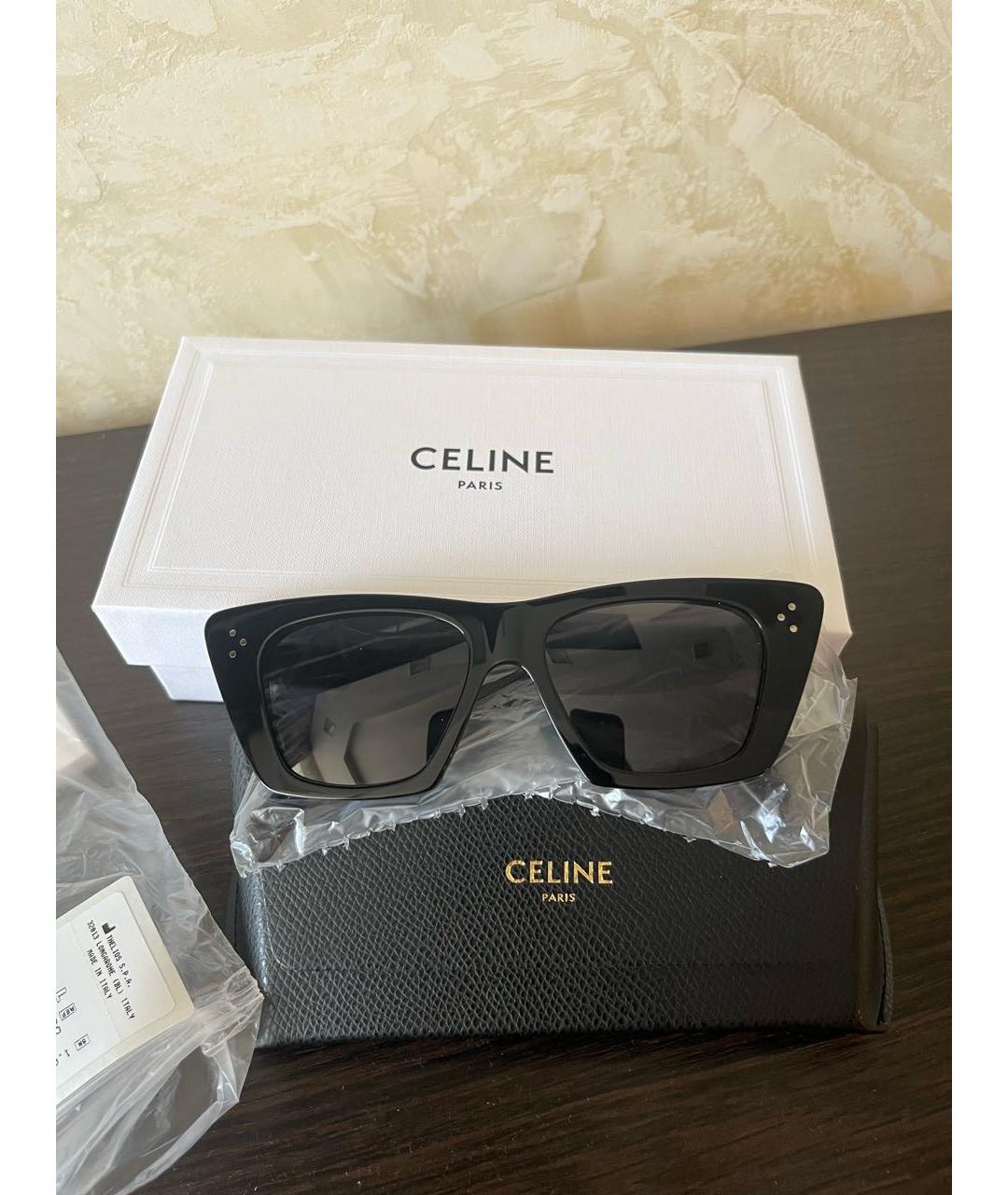 CELINE Черные солнцезащитные очки, фото 5