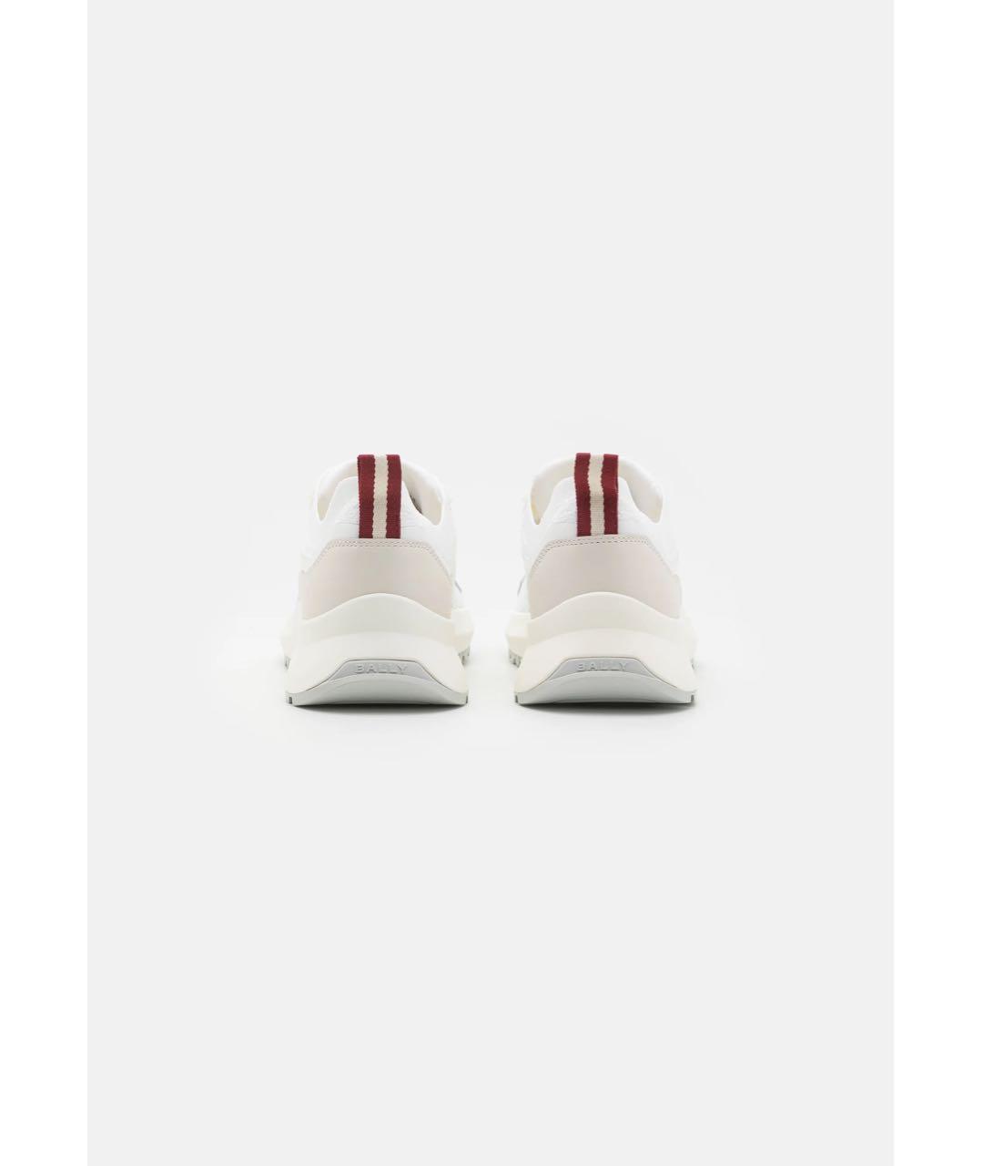 BALLY Белые текстильные низкие кроссовки / кеды, фото 3