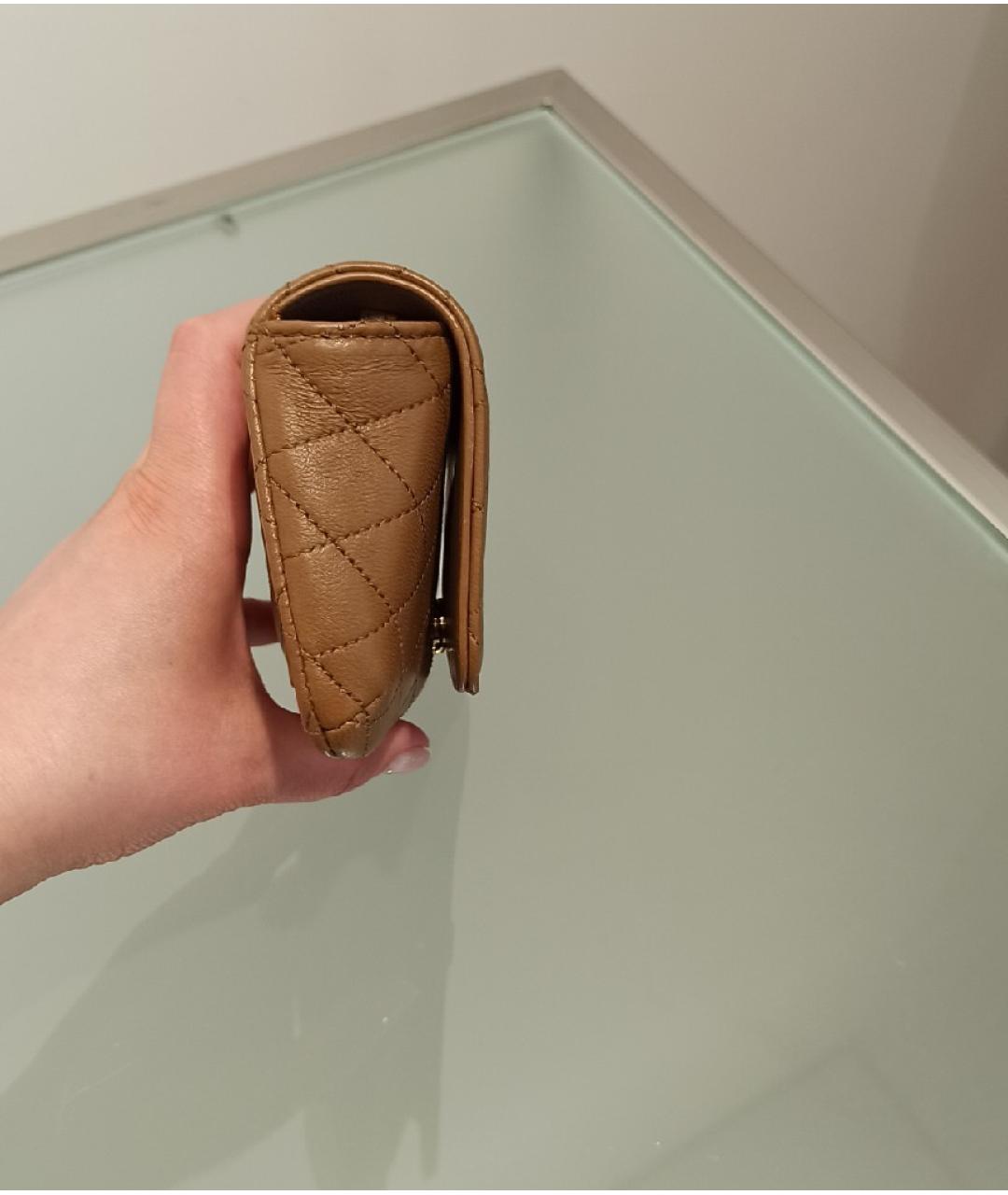 SAINT LAURENT Коричневая кожаная сумка через плечо, фото 4