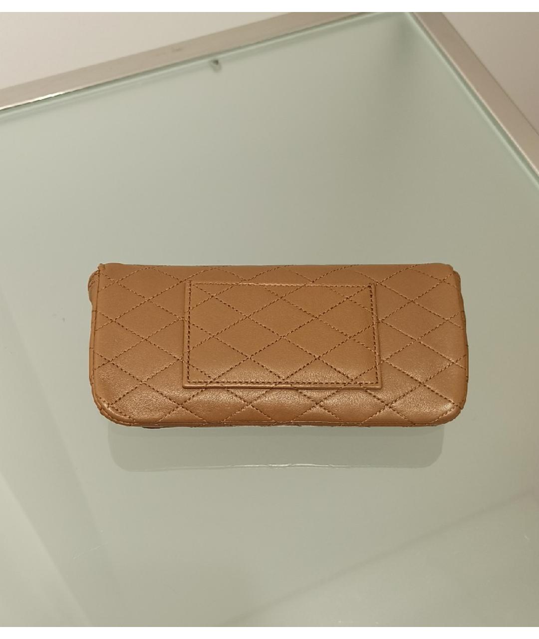 SAINT LAURENT Коричневая кожаная сумка через плечо, фото 3