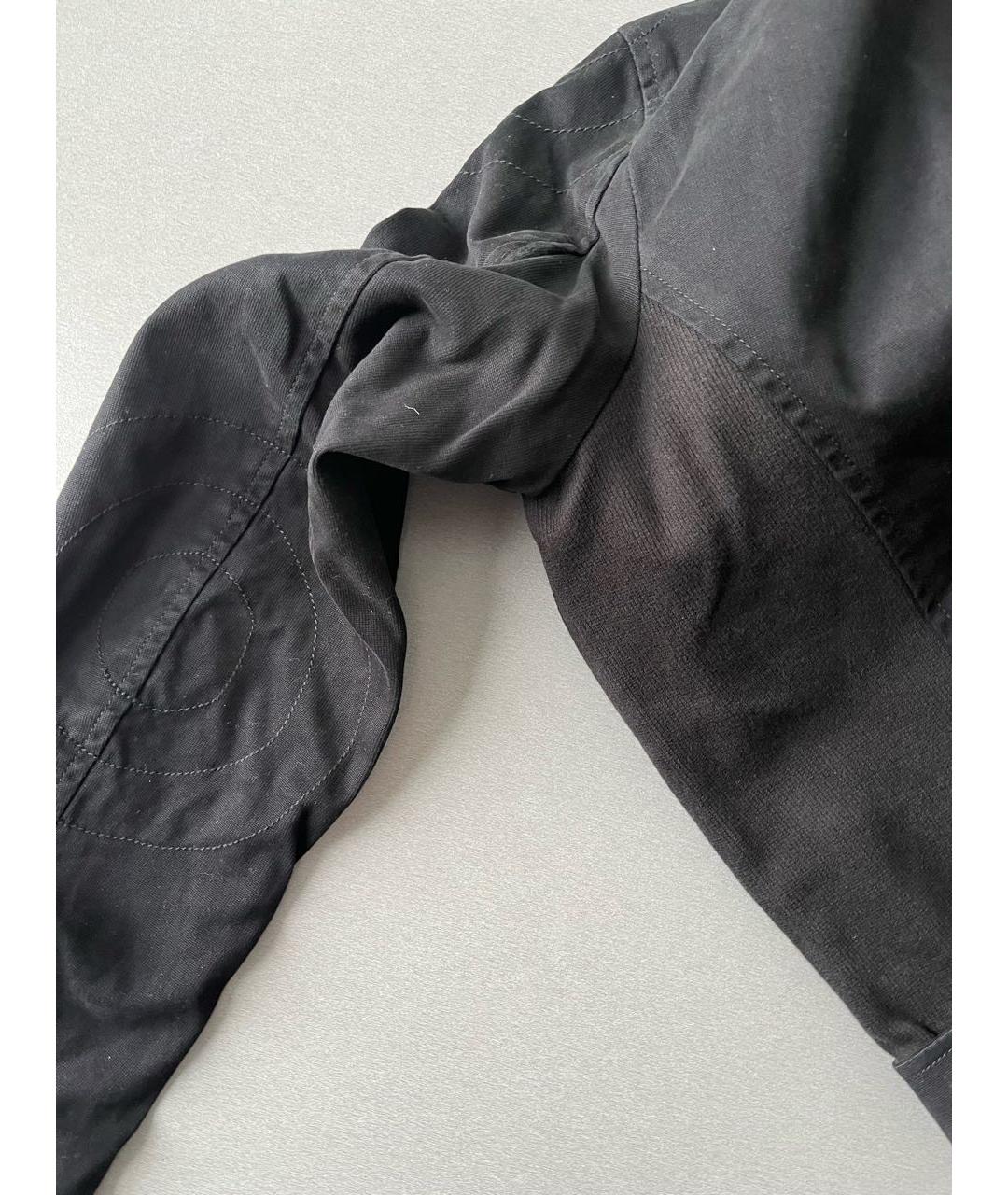 DIESEL Черная хлопко-эластановая куртка, фото 4