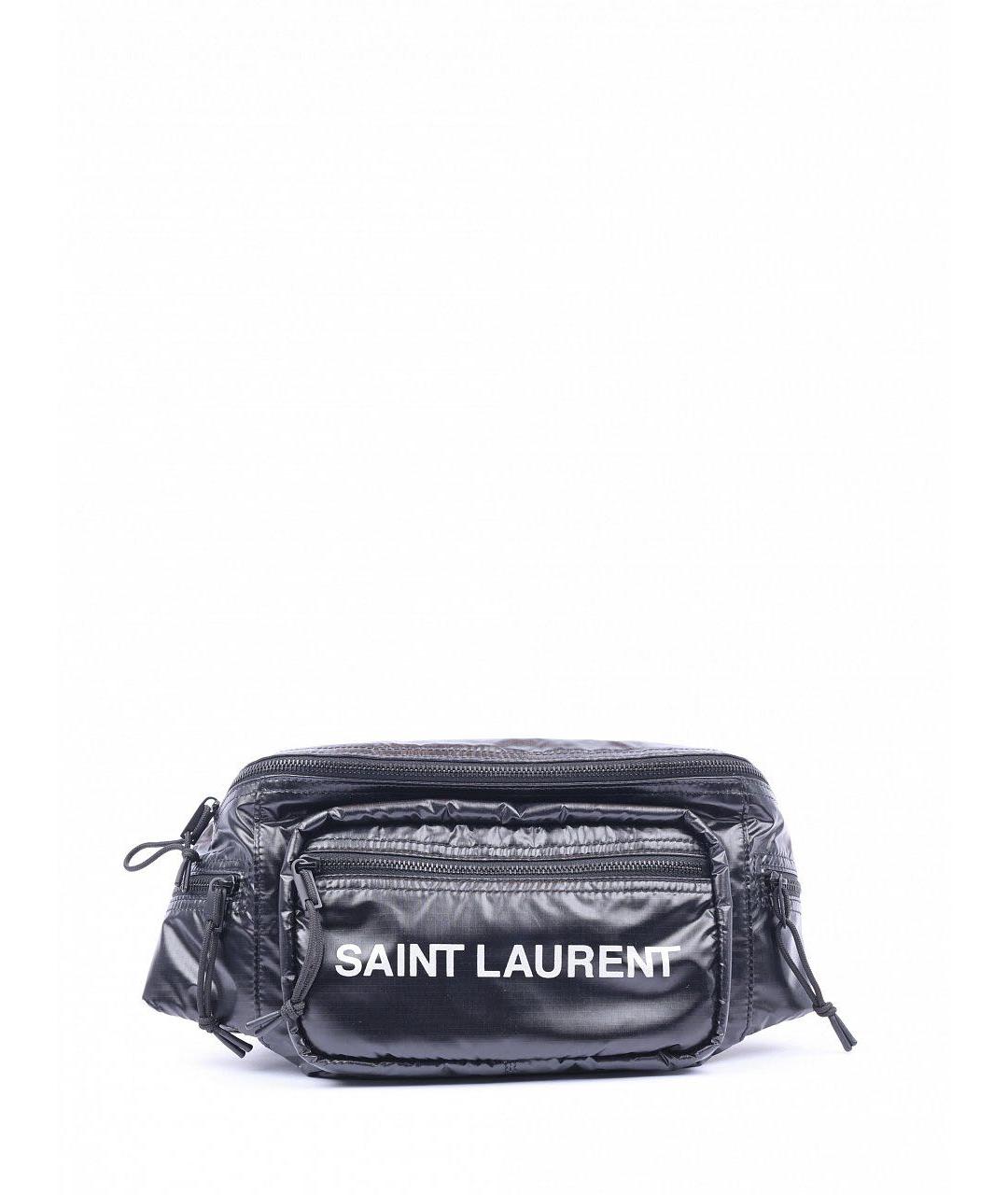 SAINT LAURENT Черная барсетка, фото 1
