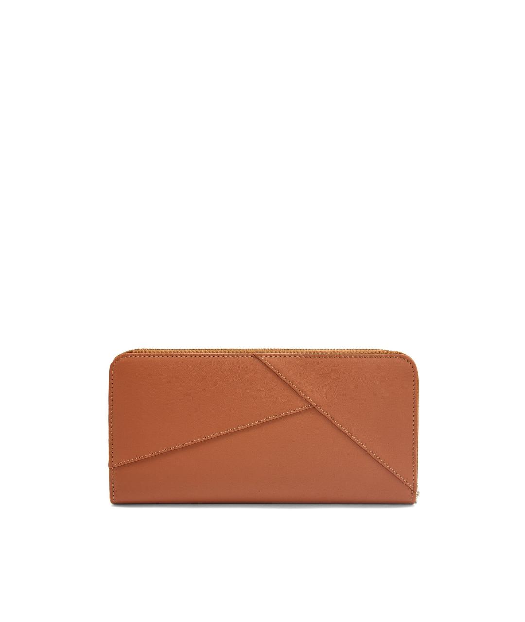 LOEWE Оранжевый кожаный кошелек, фото 3