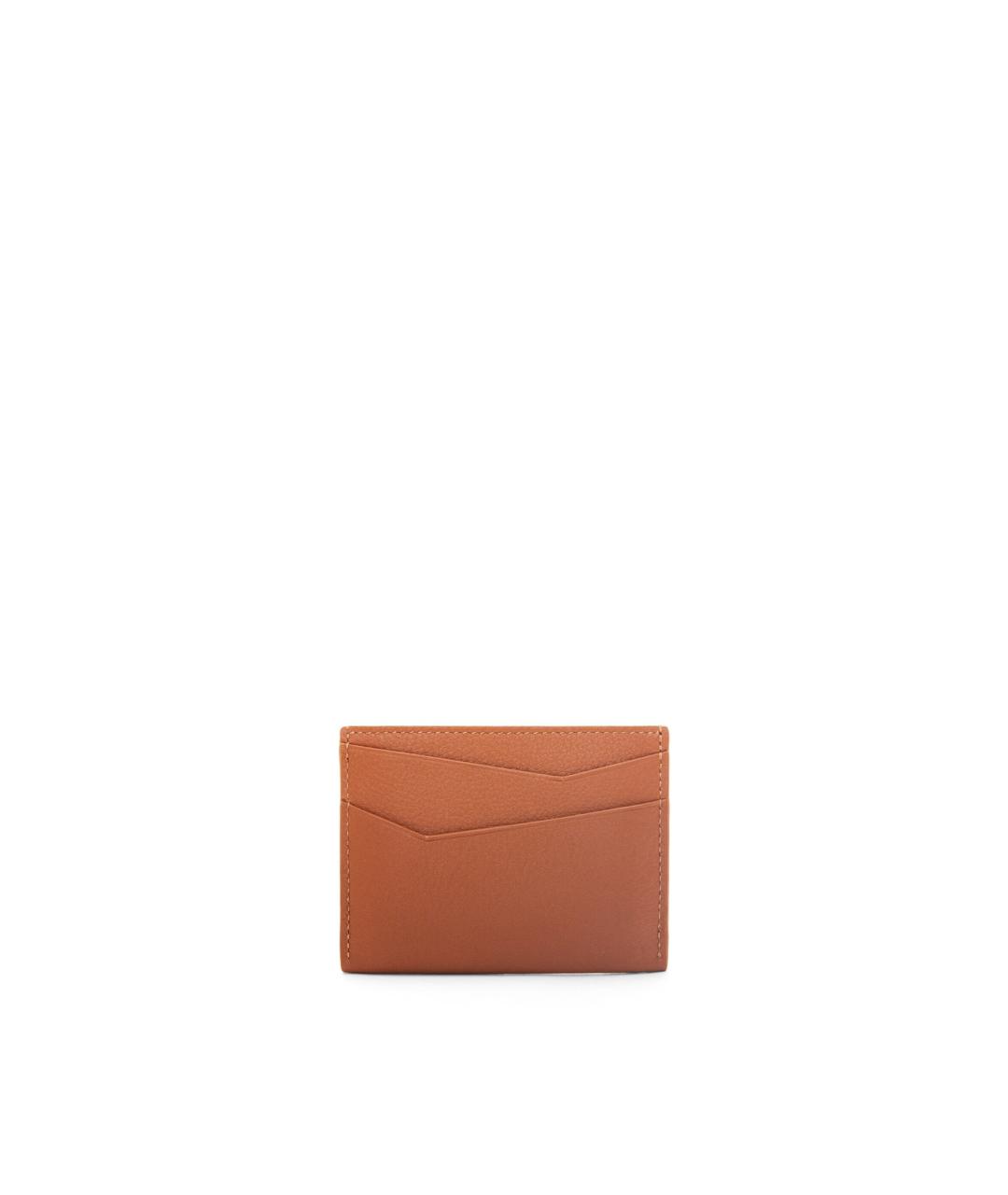 LOEWE Оранжевый кожаный кардхолдер, фото 4
