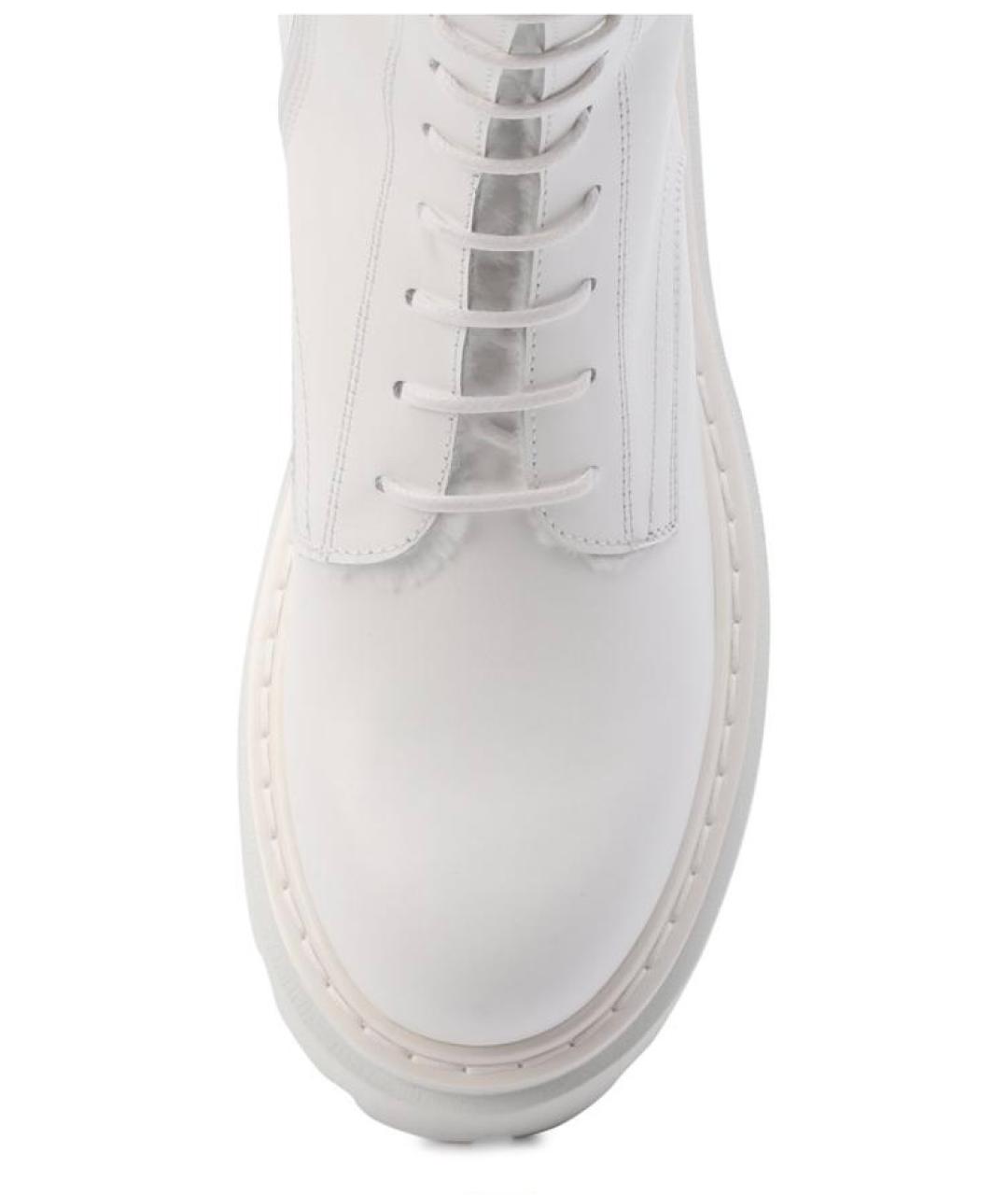 CASADEI Белые кожаные ботинки, фото 2