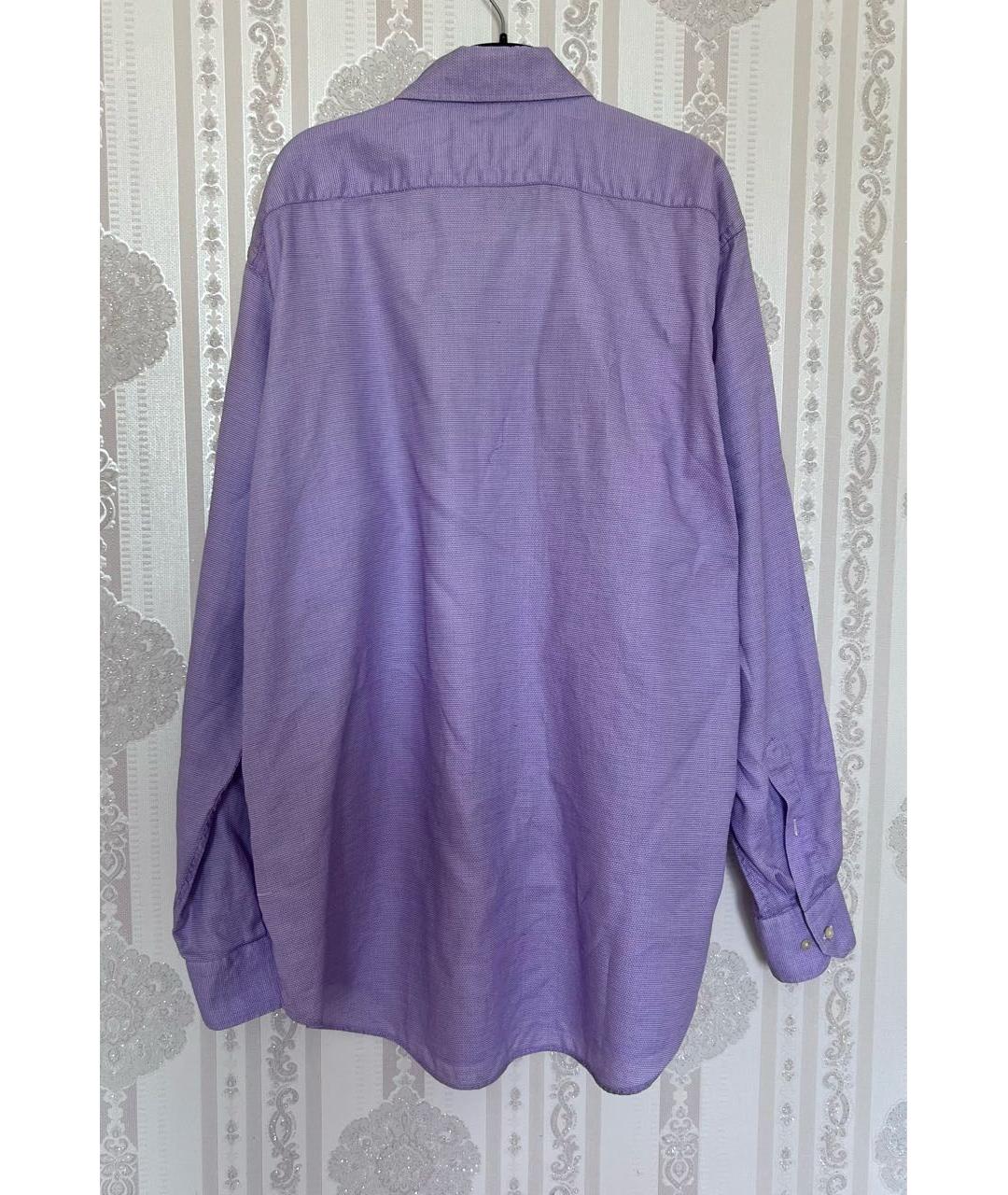 ETRO Фиолетовая хлопковая кэжуал рубашка, фото 2