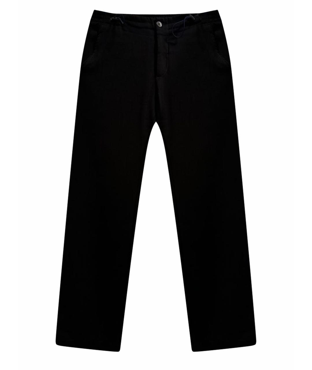 GIANFRANCO FERRE Темно-синие шерстяные повседневные брюки, фото 1