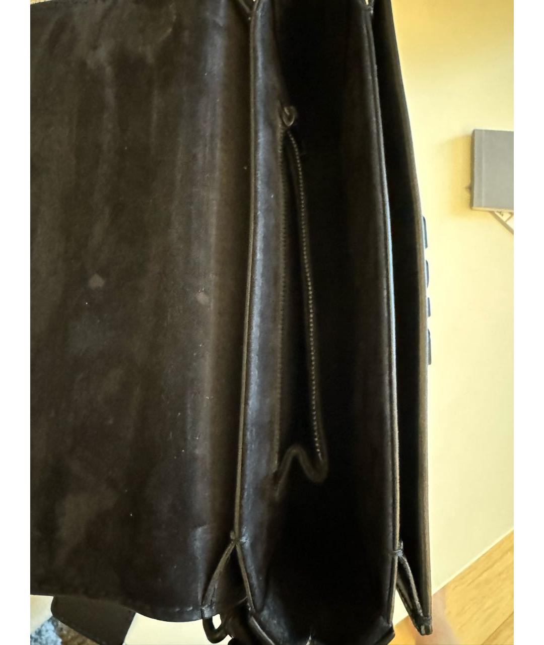 CHRISTIAN DIOR PRE-OWNED Черная кожаная сумка через плечо, фото 8