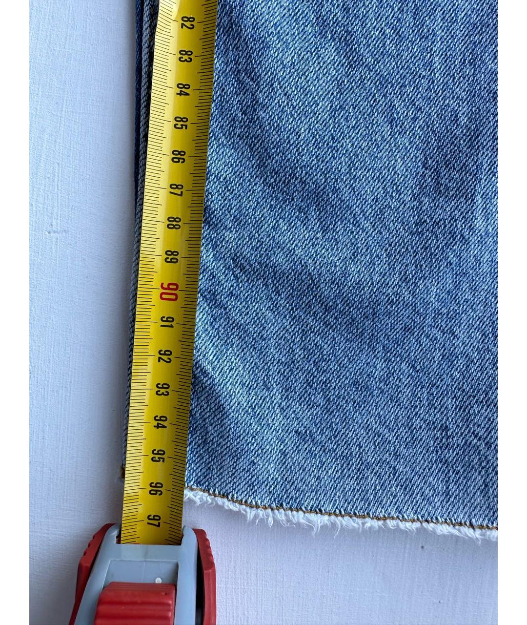 MAJE Синие хлопковые прямые джинсы, фото 5