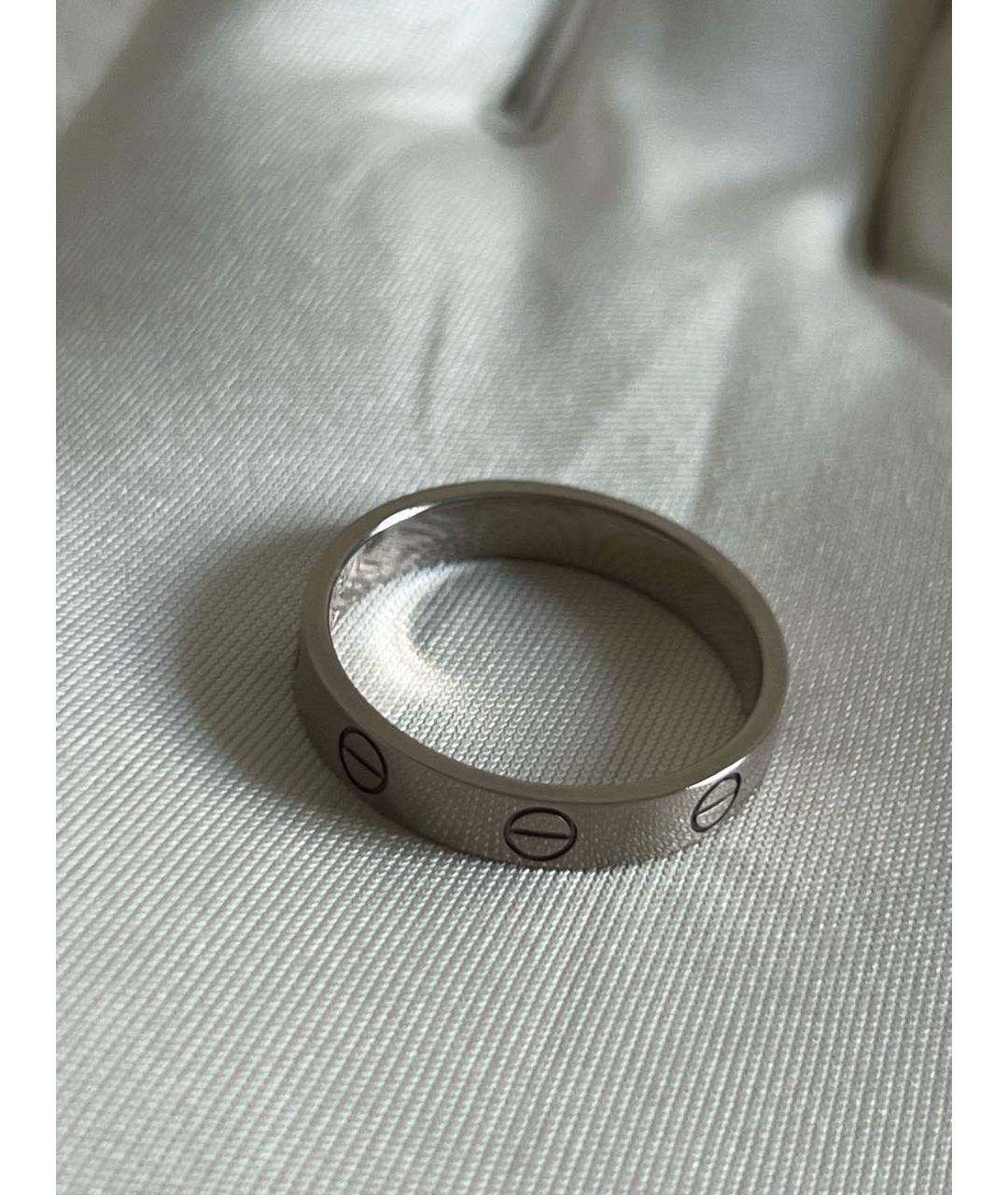 CARTIER Антрацитовое кольцо из белого золота, фото 6