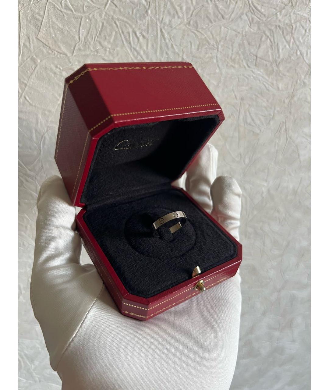 CARTIER Антрацитовое кольцо из белого золота, фото 2