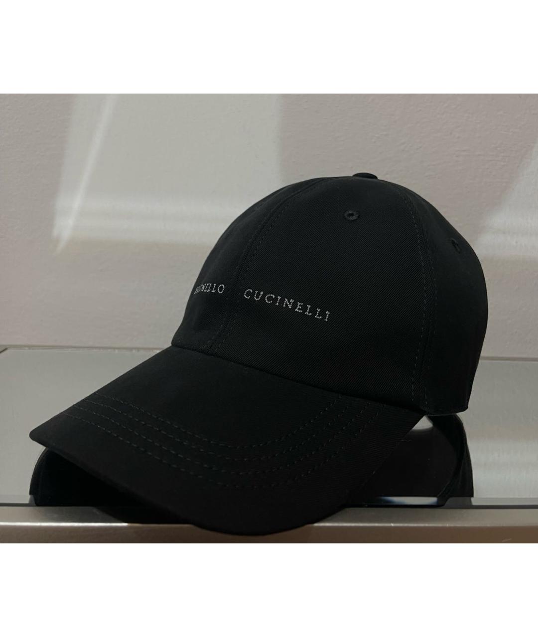 BRUNELLO CUCINELLI Черная хлопковая кепка/бейсболка, фото 2