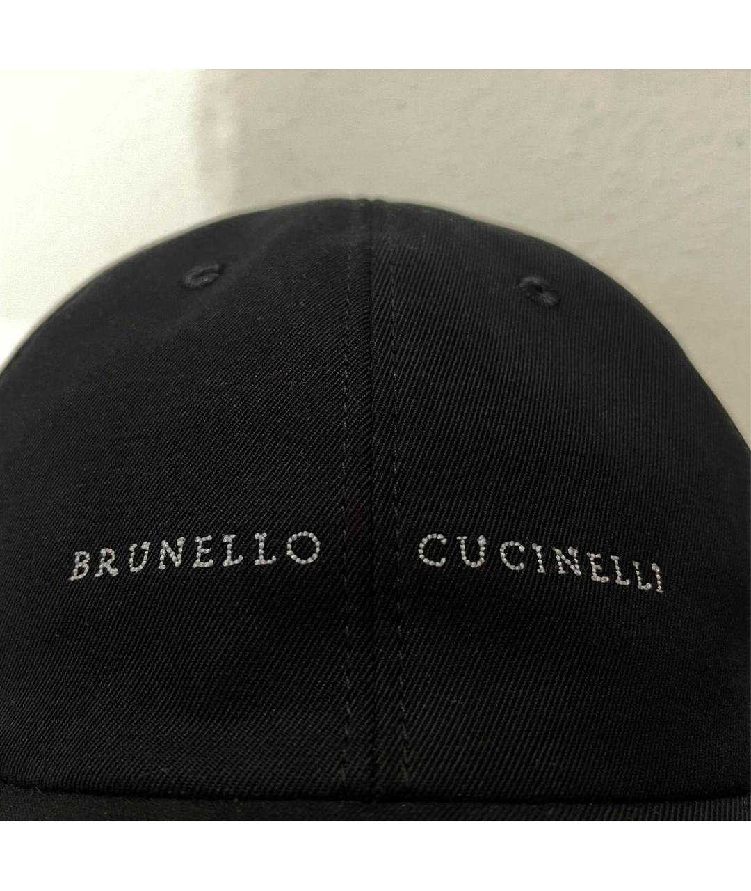 BRUNELLO CUCINELLI Черная хлопковая кепка/бейсболка, фото 5