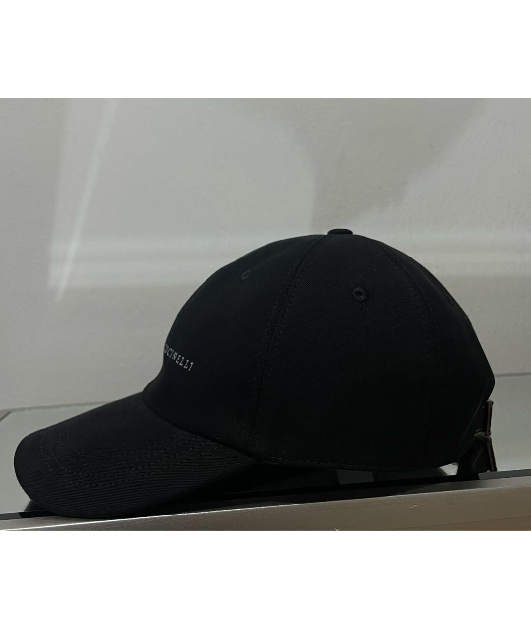 BRUNELLO CUCINELLI Черная хлопковая кепка/бейсболка, фото 4