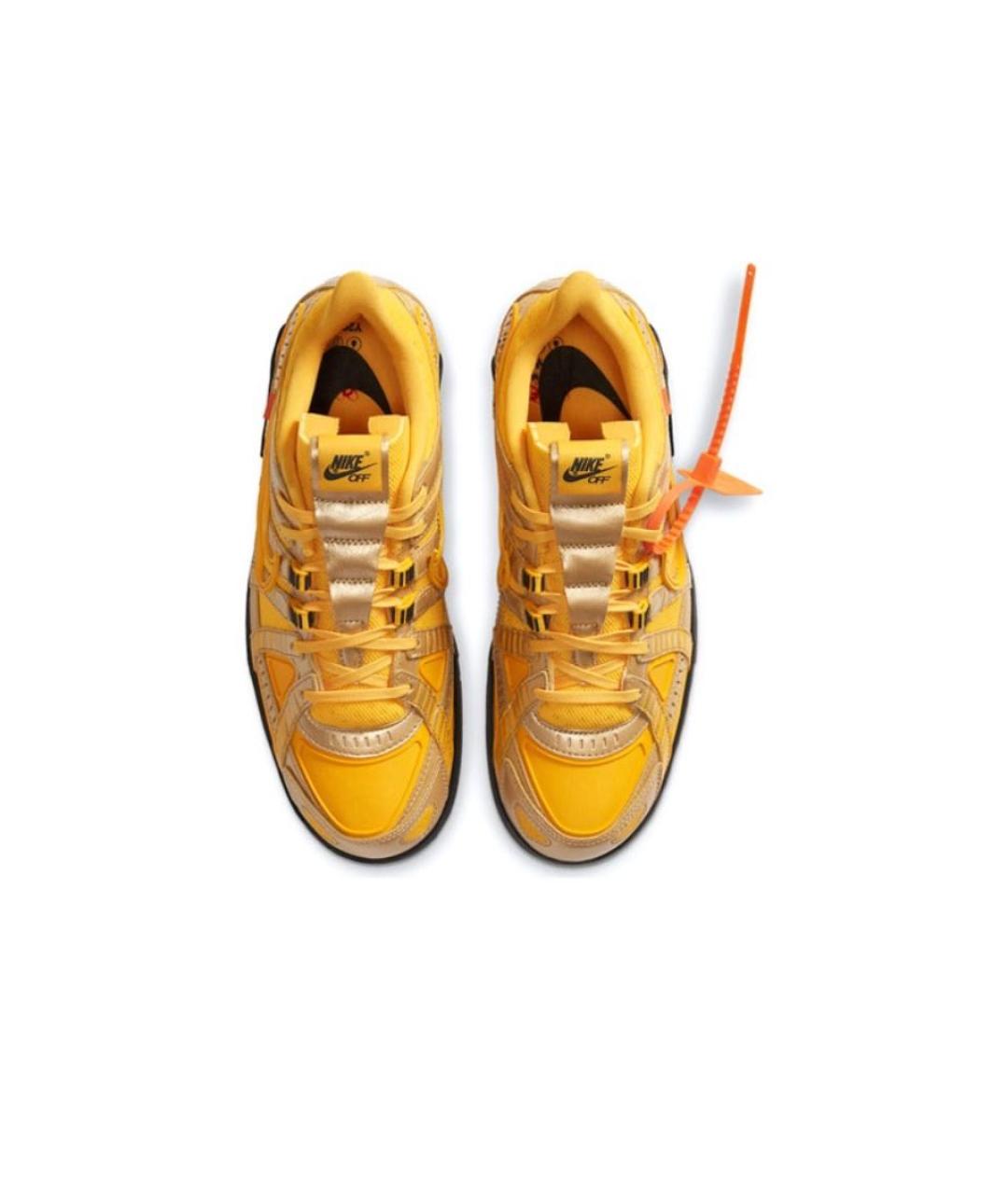 NIKE X OFF-WHITE Оранжевое низкие кроссовки / кеды, фото 4