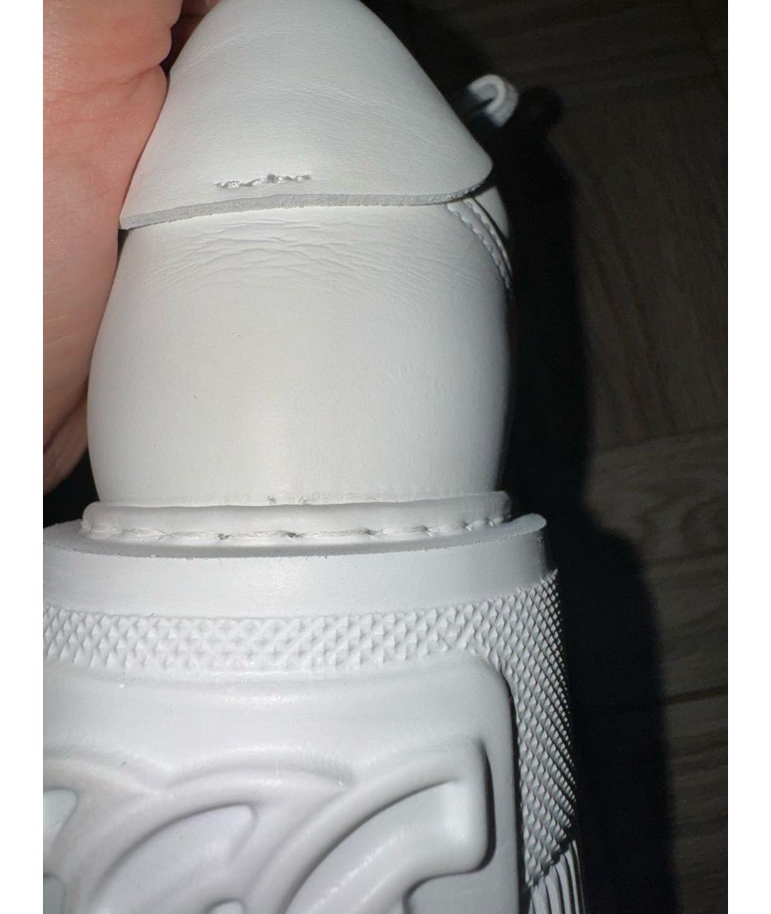 CASADEI Белые кожаные кроссовки, фото 6
