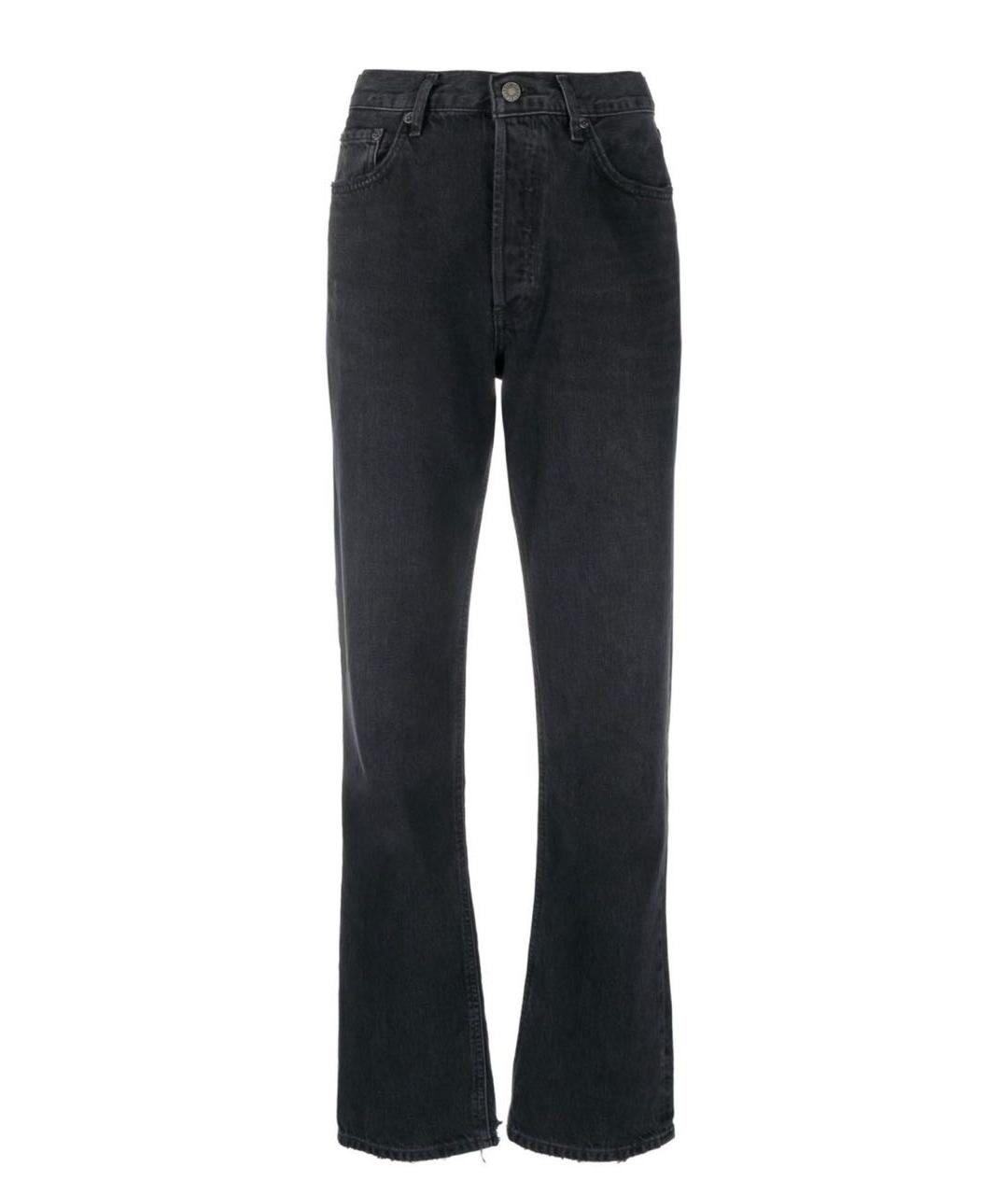 AGOLDE Черные хлопковые прямые джинсы, фото 7